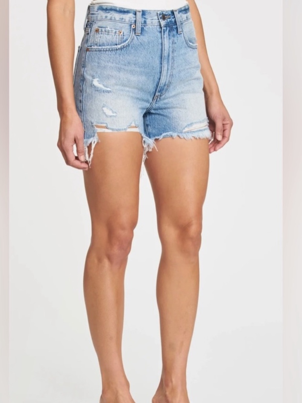 Pistola Maeve Super High Rise Cut Off Shorts - Picture 3 of 4